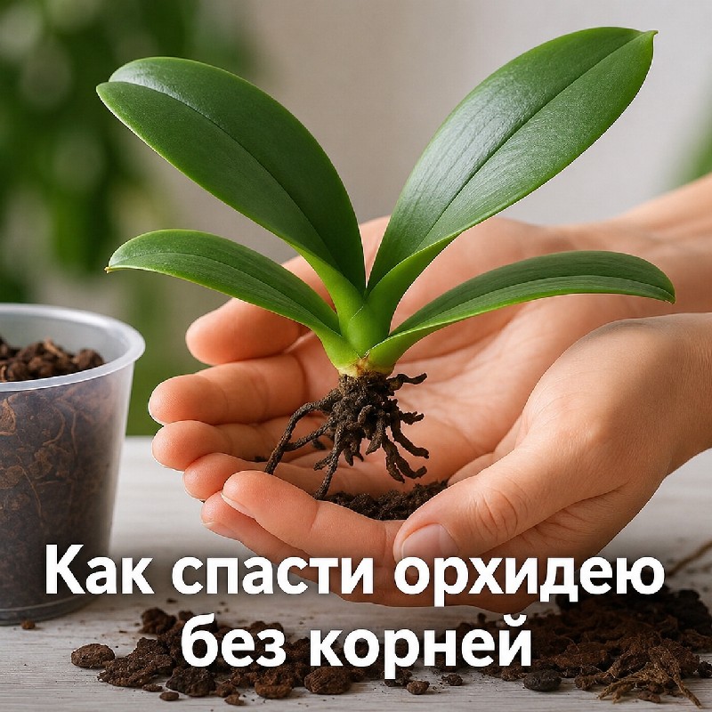 как спасти орхидею без корней