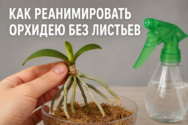 как реанимировать орхидею без листьев